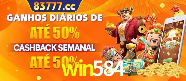 Anúncio de um membro ganhador do cassino win584 que ganhou R$2.193.486,00 jogando o slot PG Fortune Tiger, com os mascotes do jogo comemorando o prêmio.