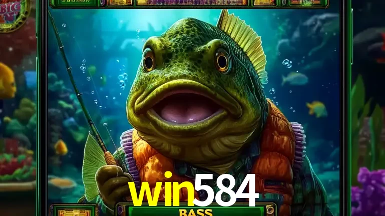 Personagem de peixe pescador do popular jogo de slot com tema de pescaria, uma das emocionantes opções de caça-níqueis para jogar e ganhar no cassino win584.